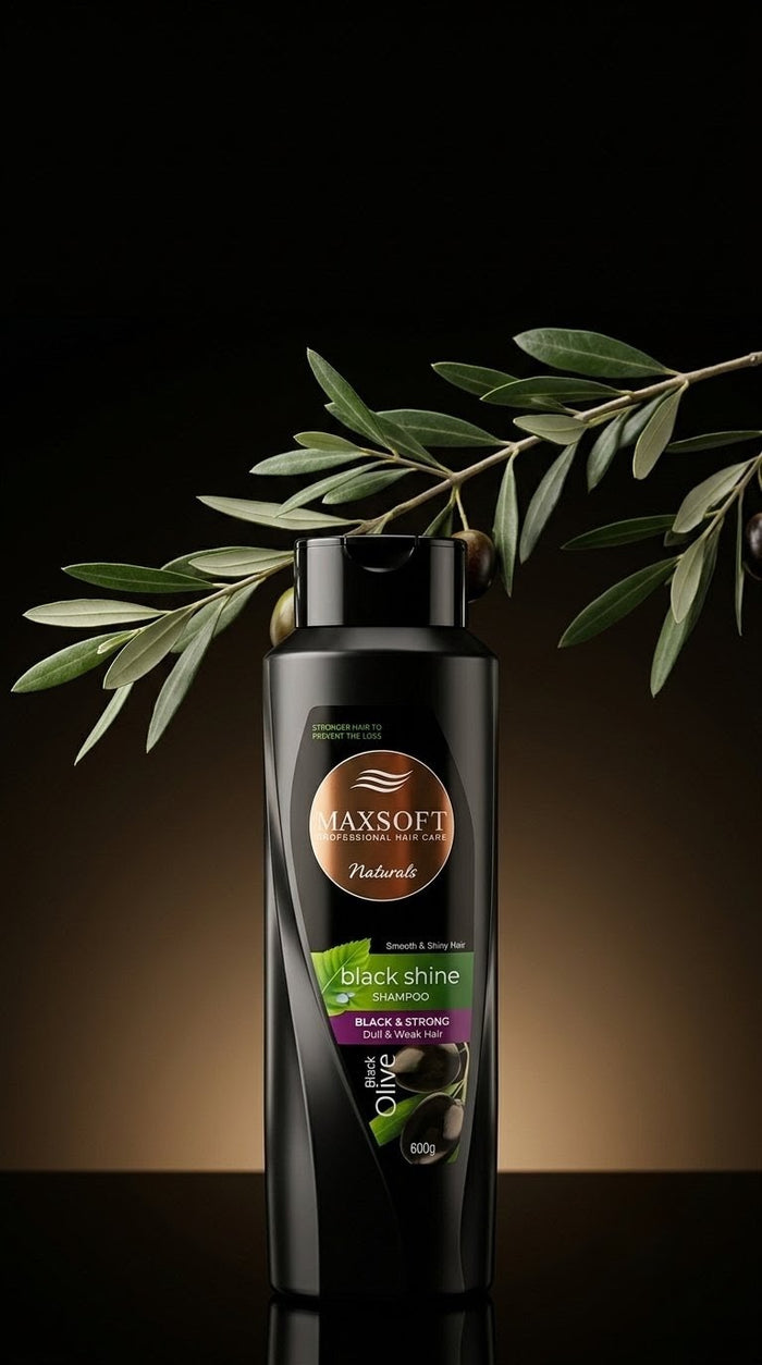 Maxsoft Black Olive Shampoo | Black & Strong Hair Care