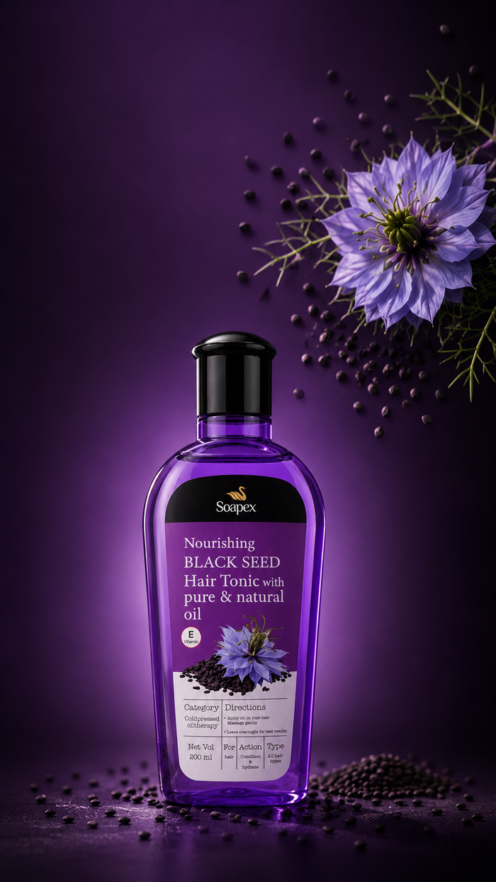 Soapex Black Seed Hair Oil | Natural Hair Care Oil – 200ml