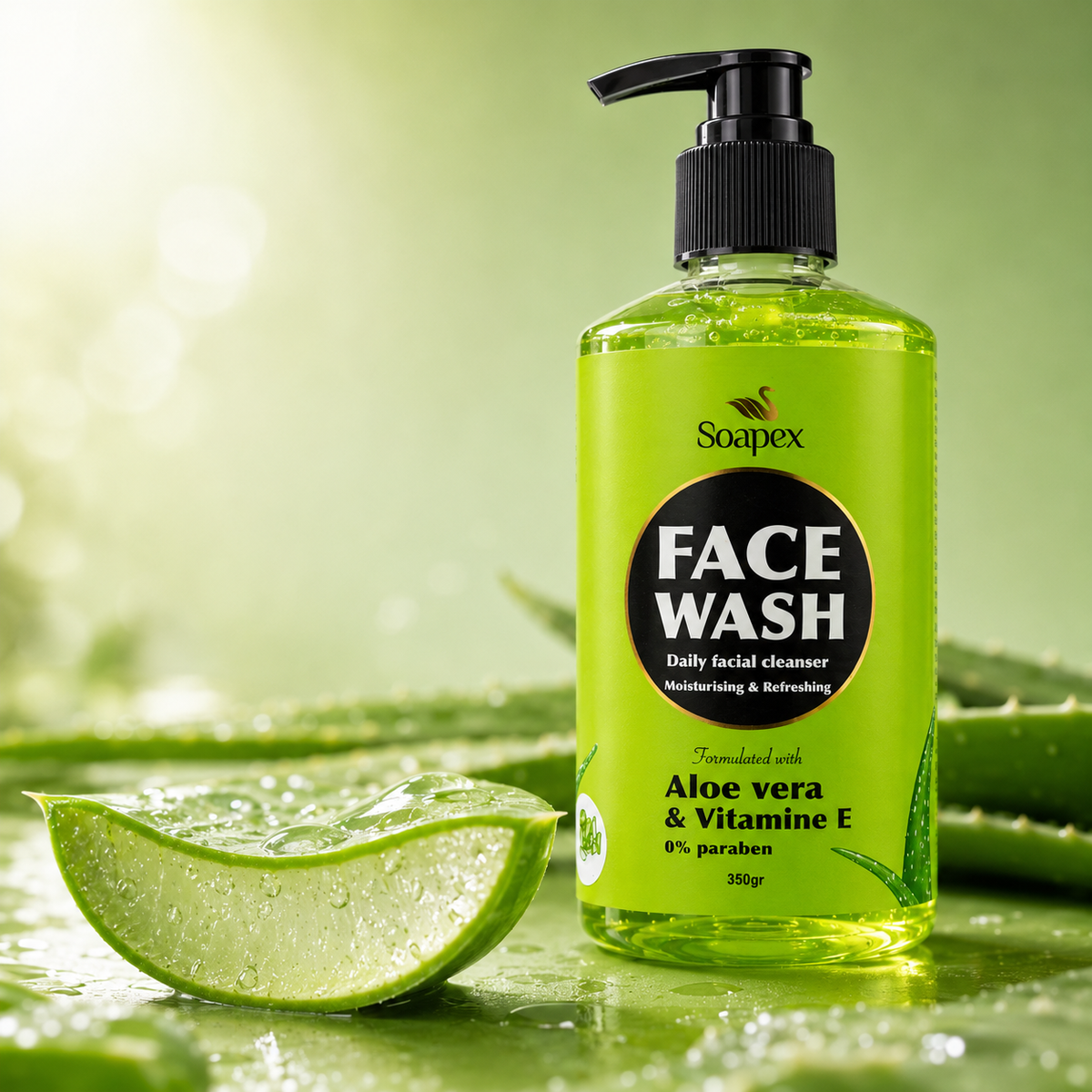 Soapex Aloe Vera & Vitamin E Face Wash | Gentle Daily Facial Cleanser