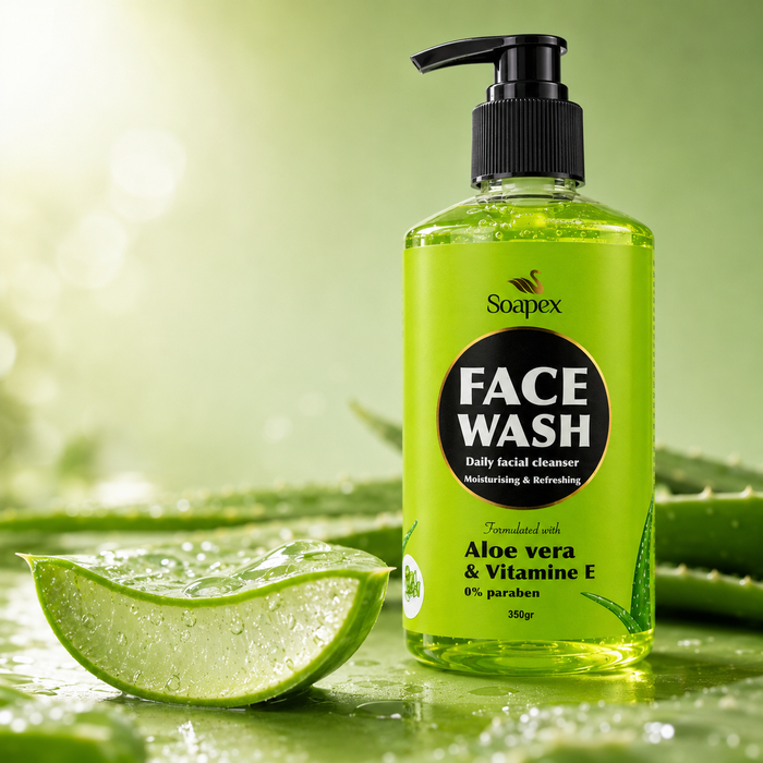 Soapex Aloe Vera & Vitamin E Face Wash | Gentle Daily Facial Cleanser