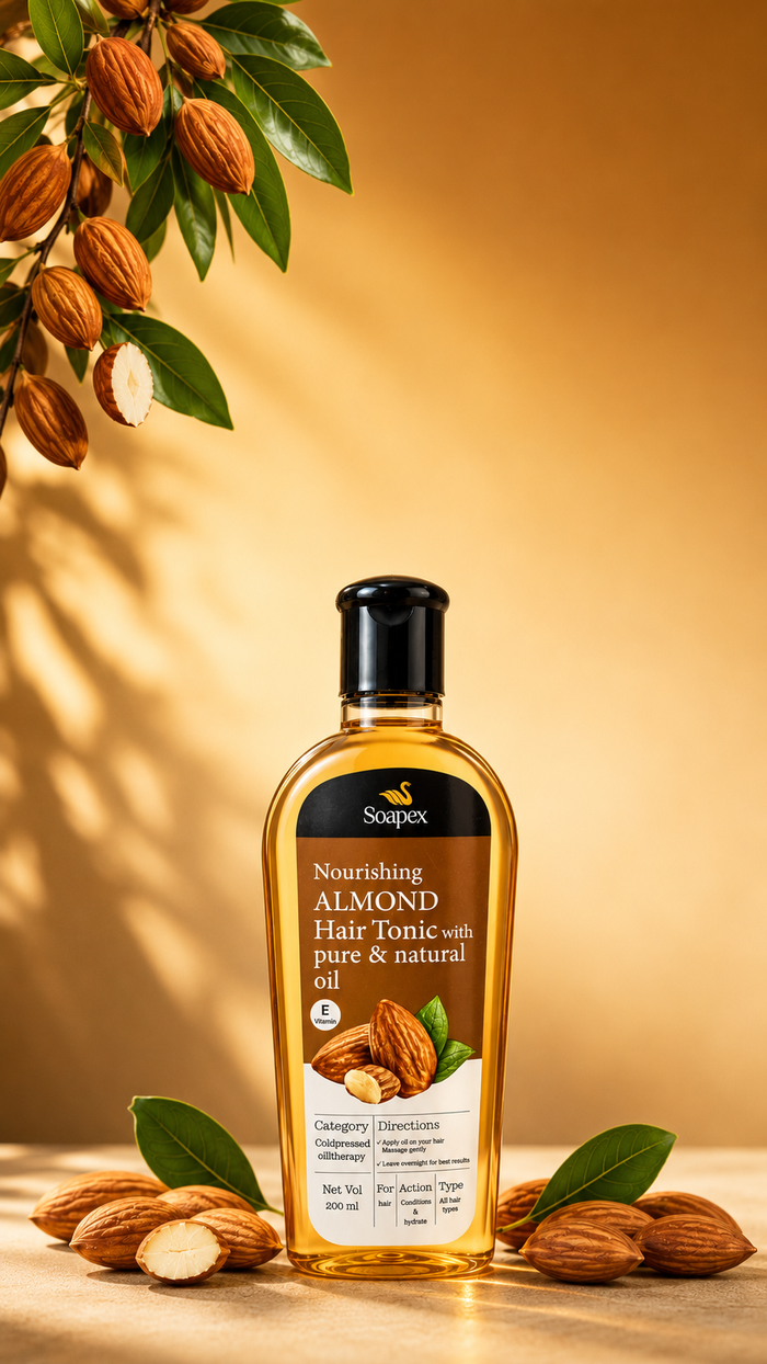 Soapex Almond Hair Oil | Natural Almond Oil for Hair – 200ml
