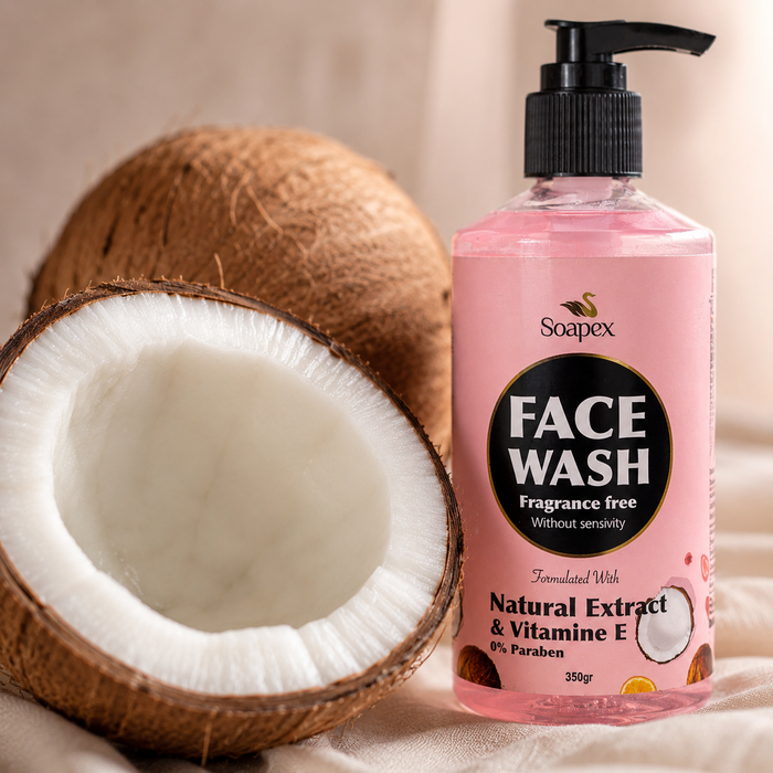 Soapex Coconut & Vitamin E Face Wash | Gentle Daily Facial Cleanser